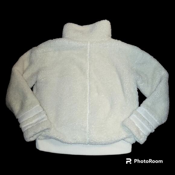 Athleta Women's Sherpa Bomber Coat Jacket - Willow Fleece, Size M - Picture 6 of 6